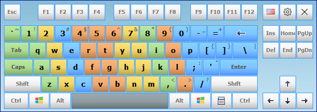 Colored Virtual Keyboard