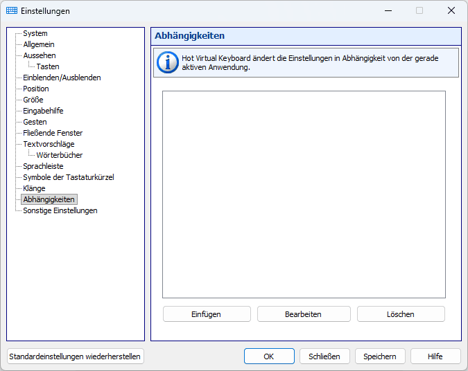 Abhängigkeiten