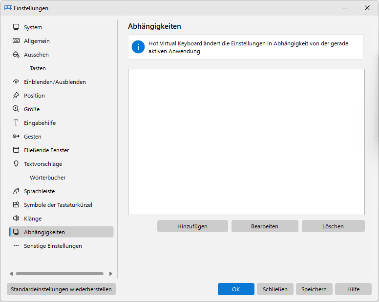 Abhängigkeiten