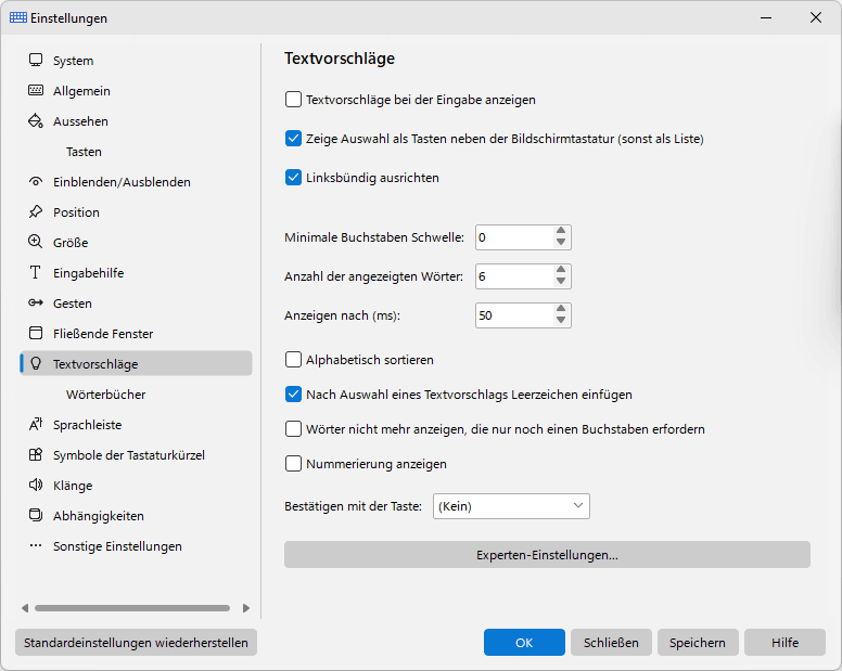 Textvorschläge