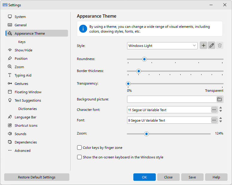 Appearance Theme