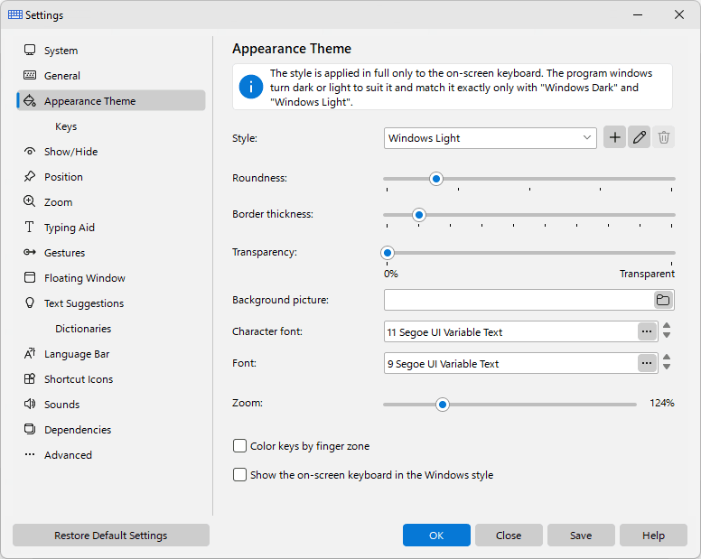 Appearance Theme