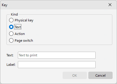 Edit keyboard key