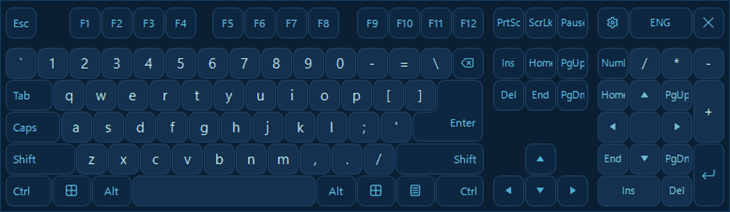 On-Screen Keyboards with Rounded Keys