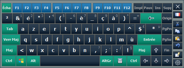 Clavier visuel français